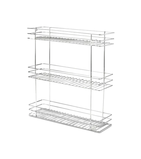 3 Shelf Pullout SS 150MM